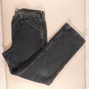 Lee Men's Blue Jean Dungarees Carpenter Size 38/34